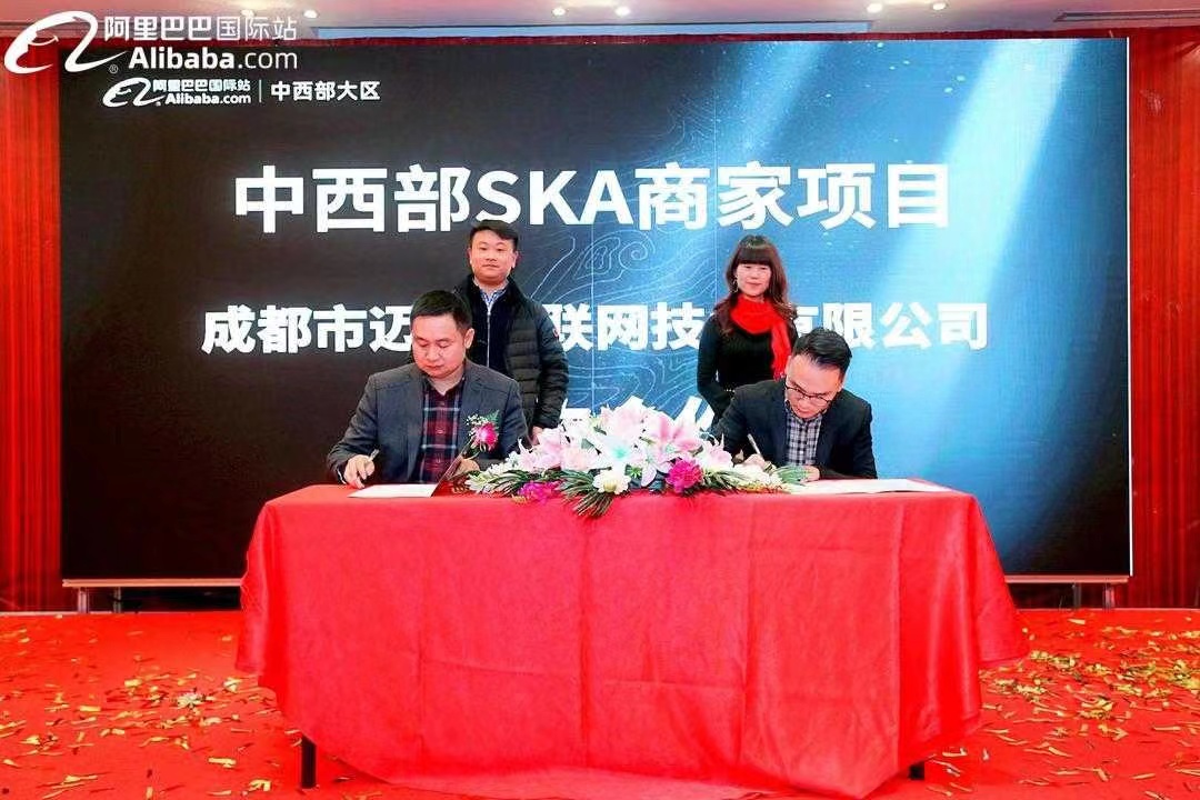 Become the 1st SKA in Southwest of Alibaba, participate in 5 international expo in France/USA/Dubai/Singarpore/India.