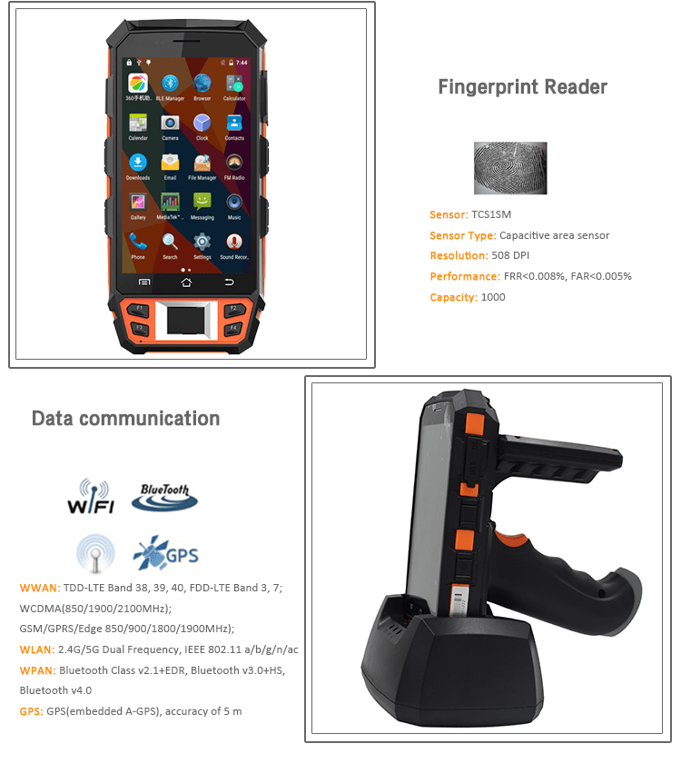 Cheap rugged 4g 1d 2d android bt handheld laser barcode scanner wharehouse pda terminal (1)