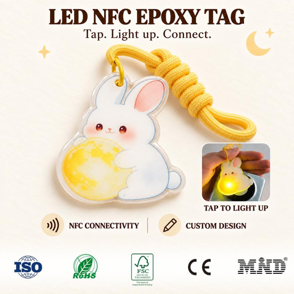 LED NFC Epoxy Tag