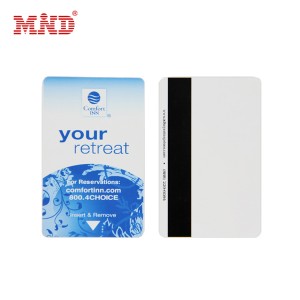 Magnetic stripe hotel keycard