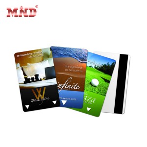 Magnetic stripe hotel keycard