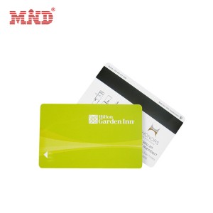 Magnetic stripe hotel keycard