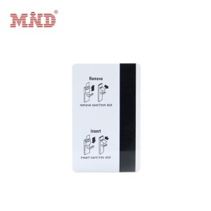 Magnetic stripe hotel keycard