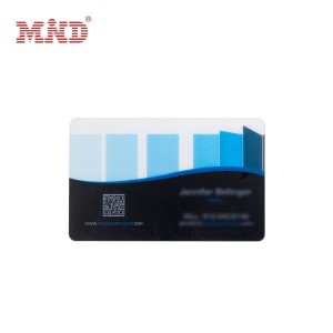 Transparent plastic card