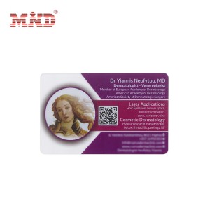 Transparent plastic card