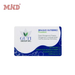 Transparent plastic card