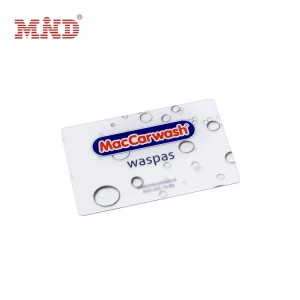 Transparent plastic card