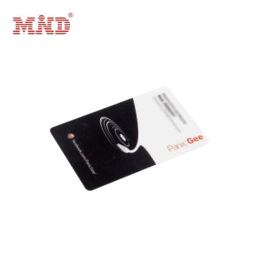 Transparent plastic card