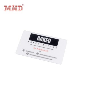 Transparent plastic card