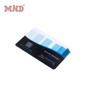 Transparent plastic card