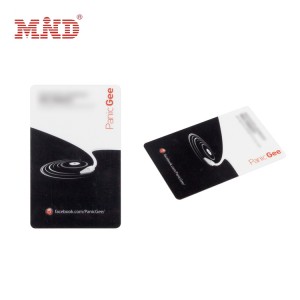 Transparent plastic card