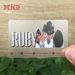 Transparent plastic card