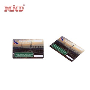 Transparent plastic card