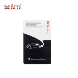 Transparent plastic card